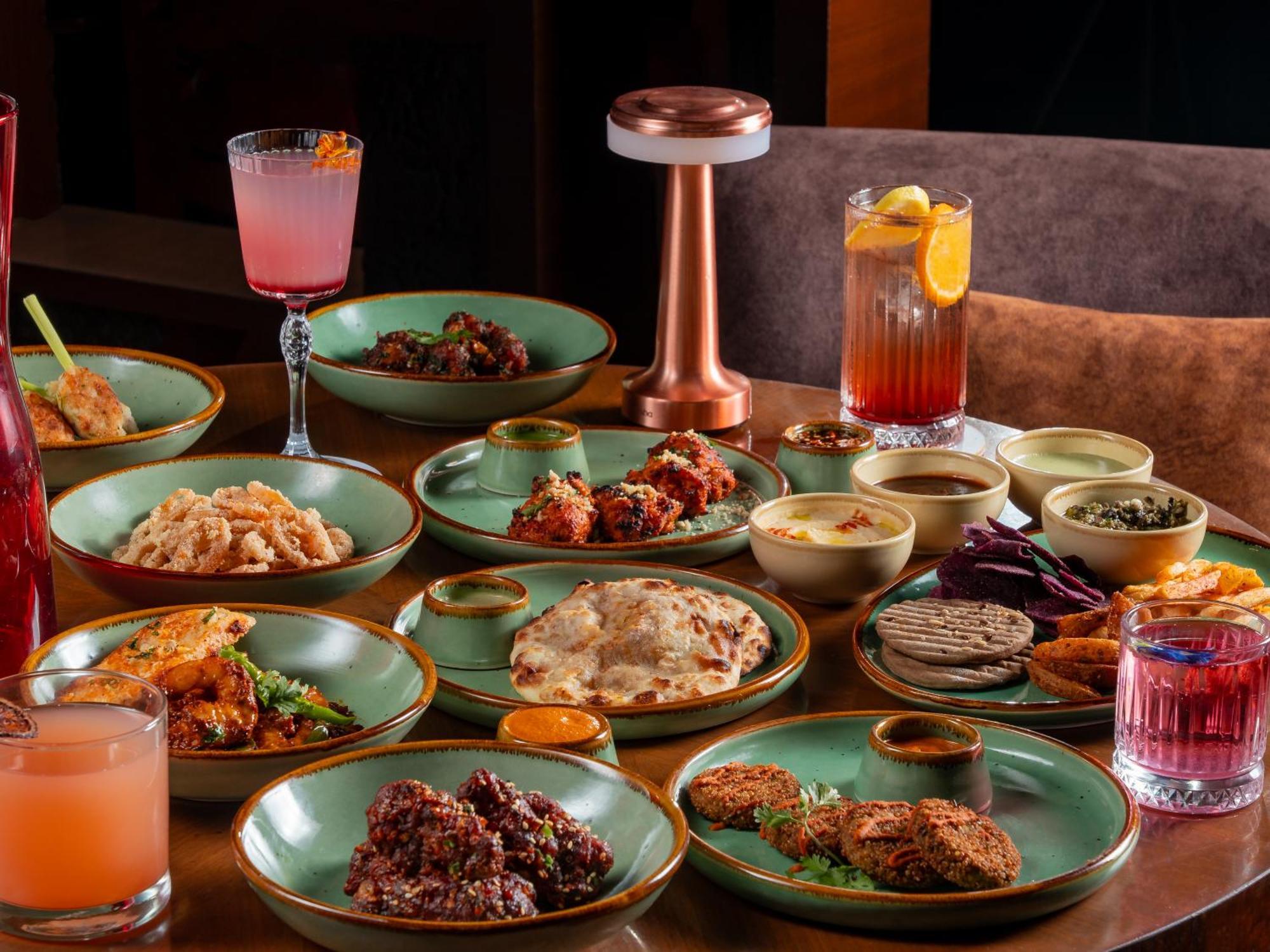 Hyatt Pune Dış mekan fotoğraf A selection of small plates at a restaurant in Mumbai, India